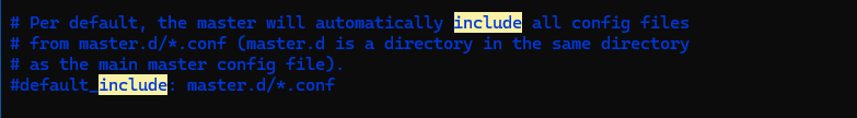 master的include配置项